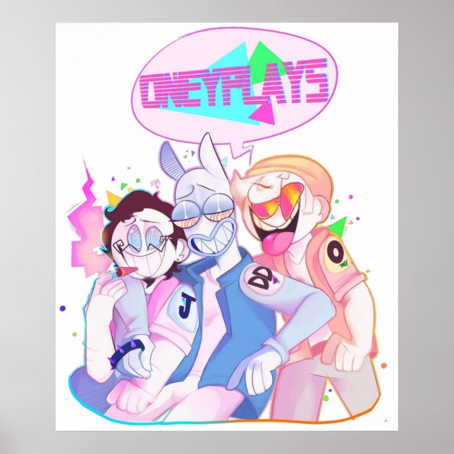 PÓSTER ONEYPLAYS DINGDONG JULIAN Y EL VAPOR DE LOS 80 (Frente)