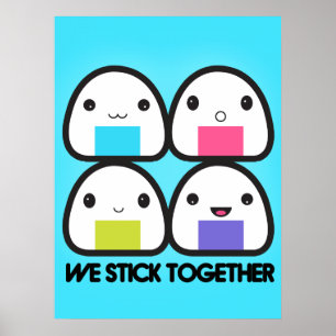 Póster Onigiri Family