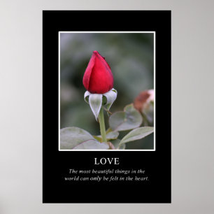 Póster Only the heart knows true beauty