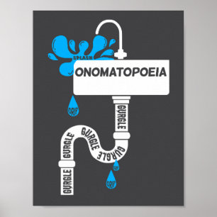 Póster Onomatopoyía, escritura creativa o poesía