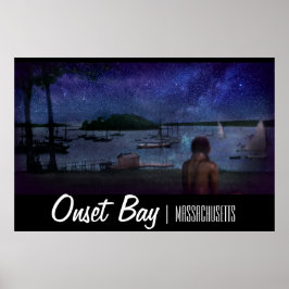 Póster Onset Bay Night Poster - 36" x 24"
