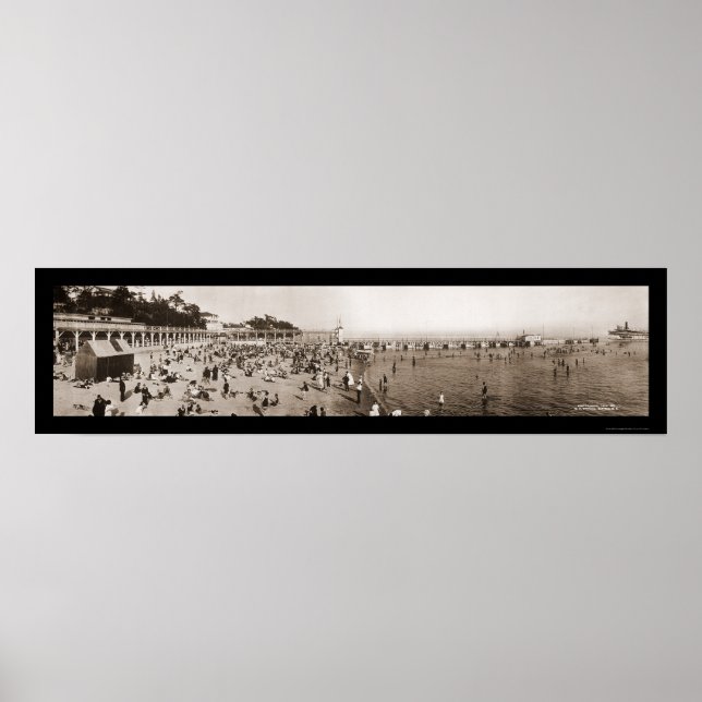 Póster Ontario Canada Bathing Photo 1911 (Frente)