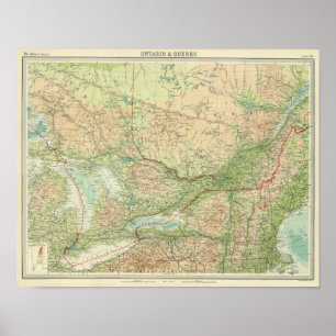 Póster Ontario y Quebec