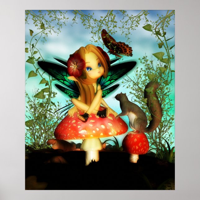 Póster Ooh Bonito Mariposa - Cutie Butterfly Fairy (Frente)