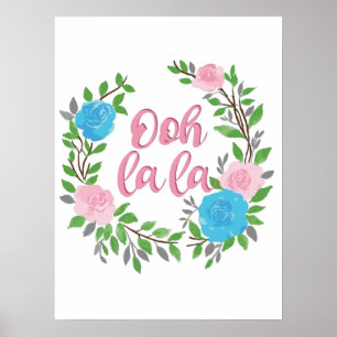 Póster Ooh La La - Frases Francesas