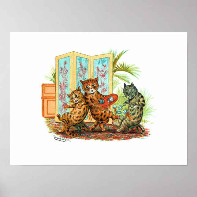 Póster Oops Cat-astrophe Louis Wain (Frente)