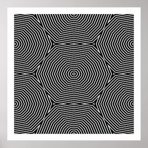 Póster Op Art Only Formas Simétricas 04 Seamless