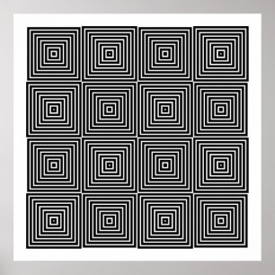 Póster Op Art Only Symmetrical Shapes 10