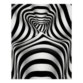 Póster Opart psicodélico