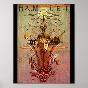 Póster Opciones de POSTER 'Hamlet' de Shakespeare