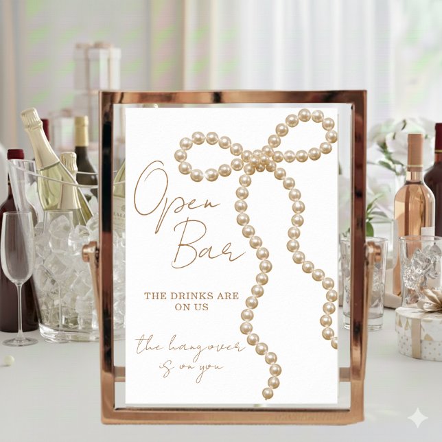 Póster Open Bar La Novia Está Atando el Nudo Despedida de (Subido por el creador)