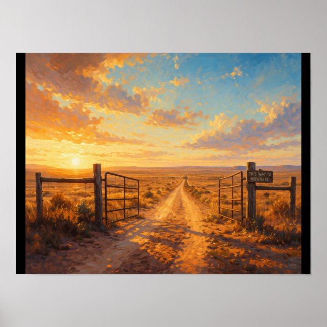 Póster Open gate leading to nowhere (Frente)