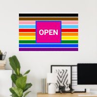 Open Pride Ally Rainbow Progress LGBTQ