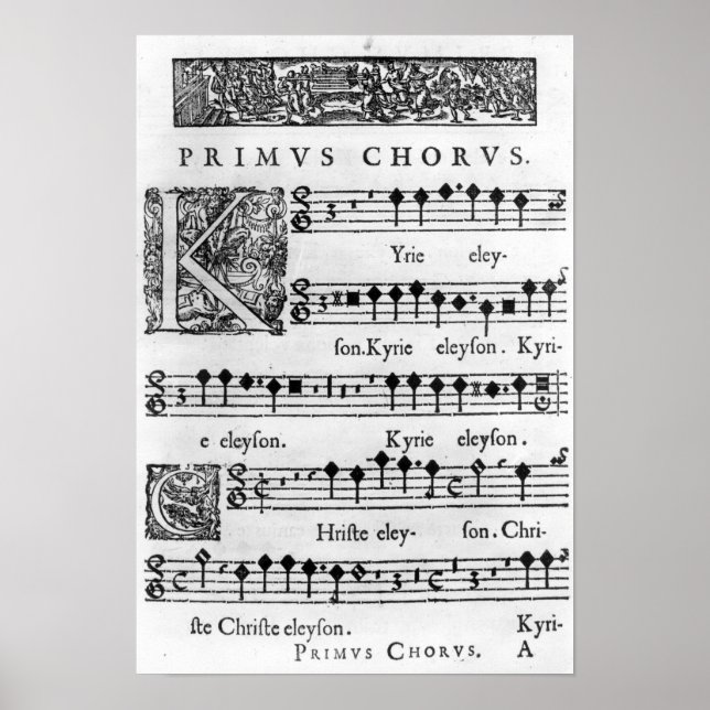 Póster Opening page of the Mass for Double Choir (Frente)