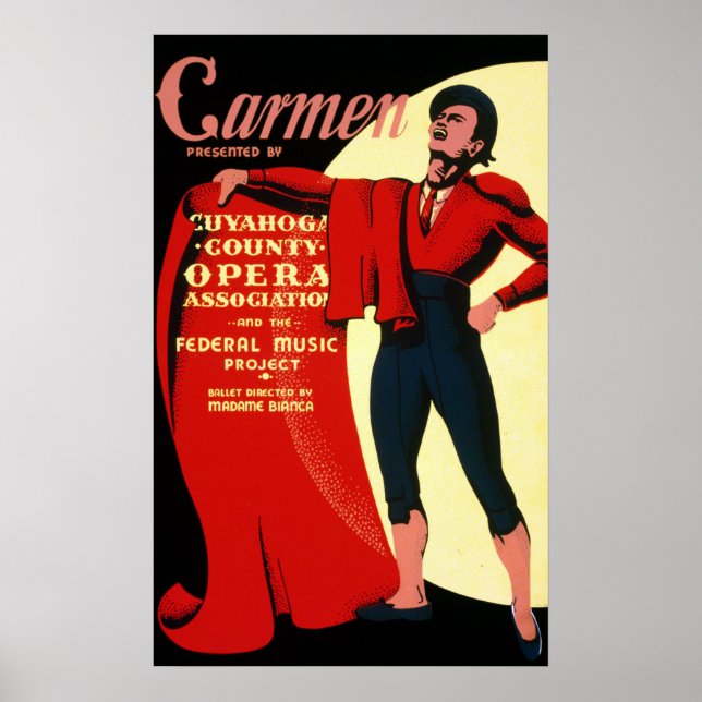 Póster Ópera Carmen (Frente)