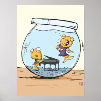 Póster Ópera de peces dorados