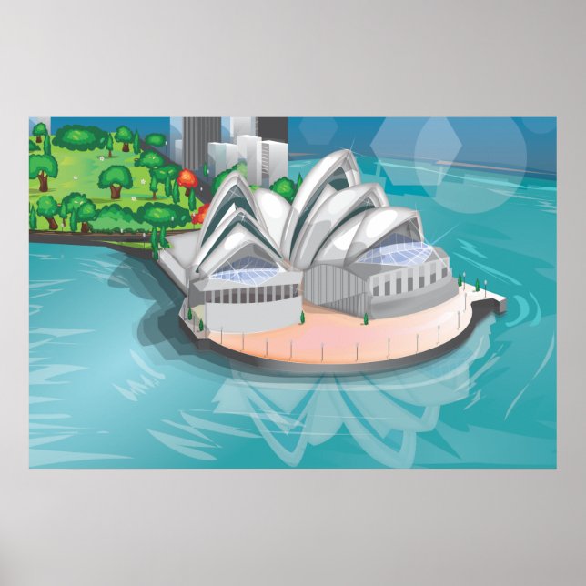 Póster Ópera de Sidney (Frente)
