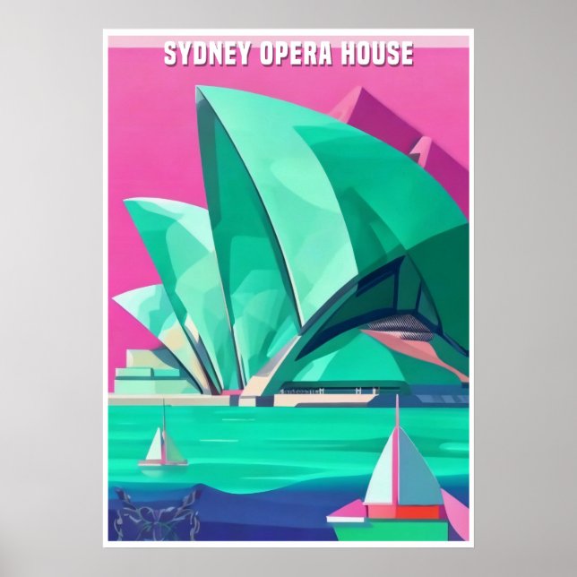 Póster Ópera de Sídney Australia (Frente)