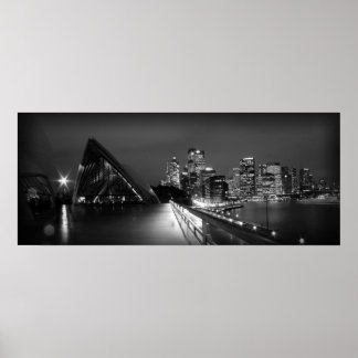 Póster Ópera de Sydney de noche