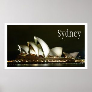 Póster Ópera de Sydney de noche