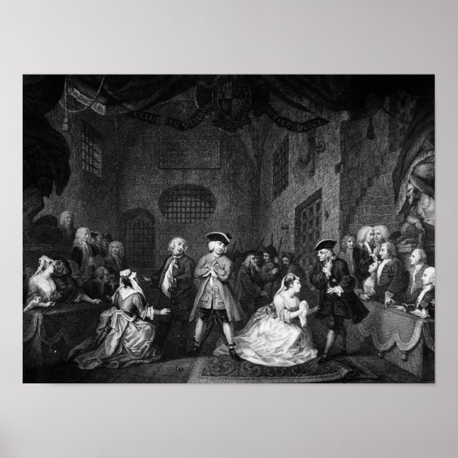 Póster Ópera del mendigo, escena III, Ley XI, c.1728 (Frente)