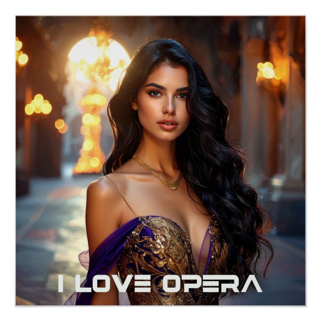 PÓSTER OPERA - I LOVE OPERA (Anverso)