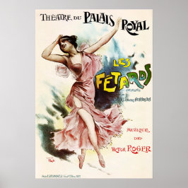 Póster Ópera LES FETARDS Teatro Du Palais Royal French