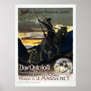 Póster Ópera vintage Don Quijote