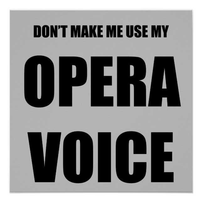 Póster Opera Voice (Anverso)