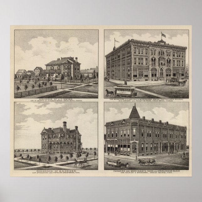 Póster Ópera y residencias en Kansas (Frente)