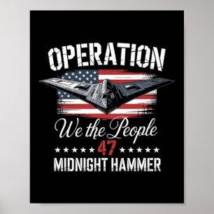 Póster Operación Avión Stealth B-2 Martillo de Medianoche