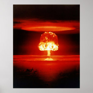 Póster Operación Castillo 11 Megaton ROMEO Evento Atómico