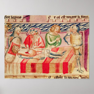 Póster Operación en un soldado herido