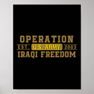 Póster Operación Libertad Iraquí Si Veterano Combate La B