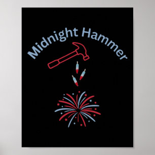 Póster Operación Martillo y Fuegos Artificiales Martillo