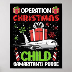 Póster Operación Niño de Navidad Bolsa de Samaritano Dive