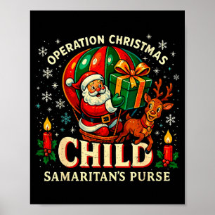 Póster Operación Niño de Navidad Bolsa de Samaritan's Pur