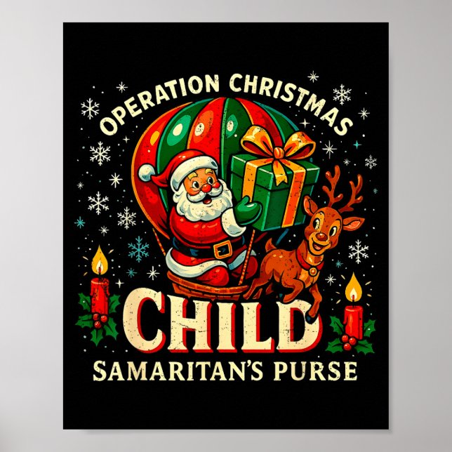 Póster Operación Niño de Navidad Bolsa de Samaritan's Pur (Frente)