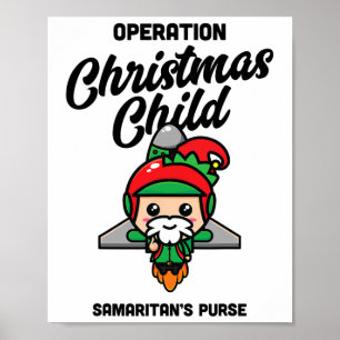 Póster Operación Niño de Navidad Bolsa del Samaritano Cri
