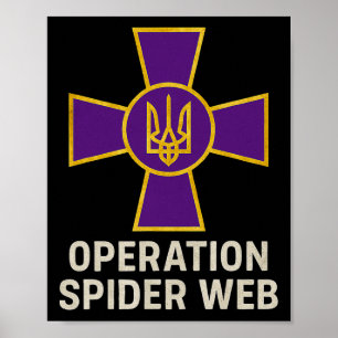 Póster Operación Telaraña Héroes de Ucrania Milicia Ucran