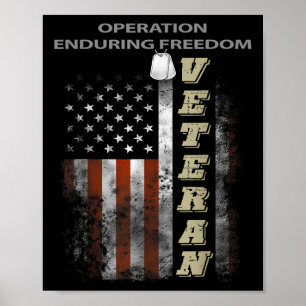 Póster Operación Veterano de la Libertad Duradera