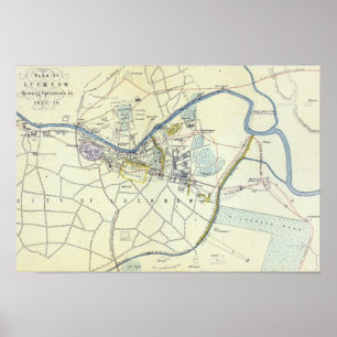 Póster Operaciones de demostración del Plan Lucknow