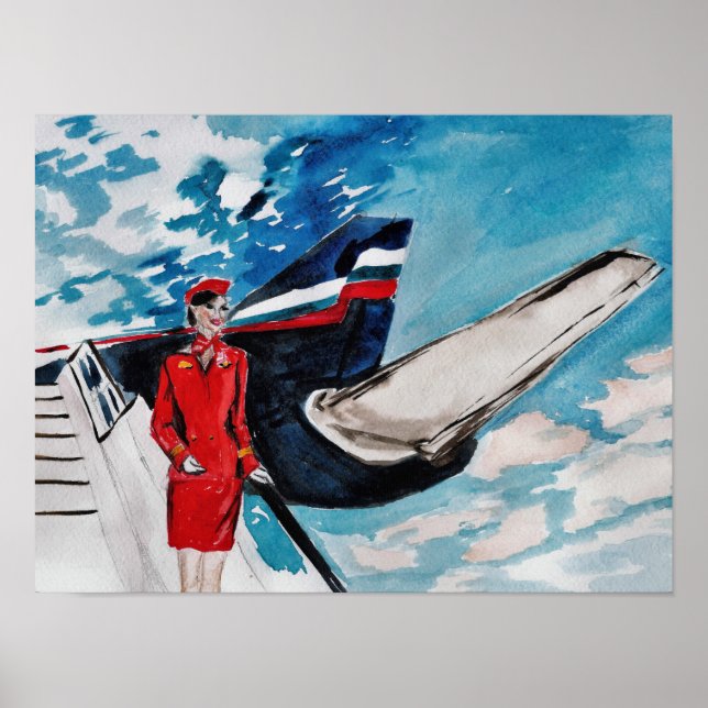 Póster Operador de vuelo (Frente)