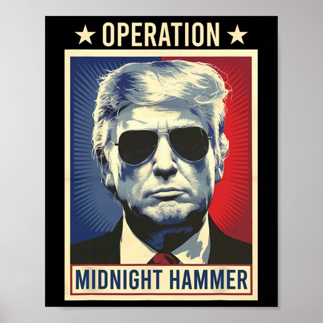 Póster Operation Midnight Hammer Trump  (Frente)
