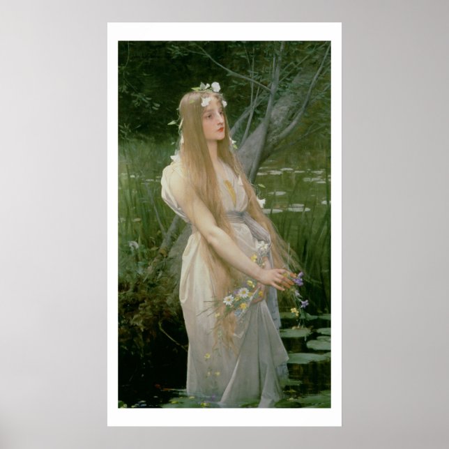 Póster Ophelia (aceite sobre lienzo) (Frente)