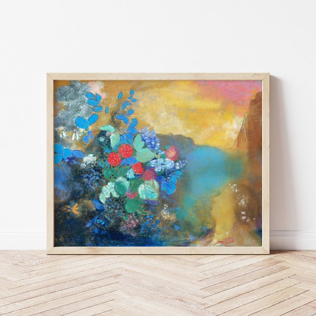 Póster Ophelia entre las flores | Odilon Redon (Subido por el creador)