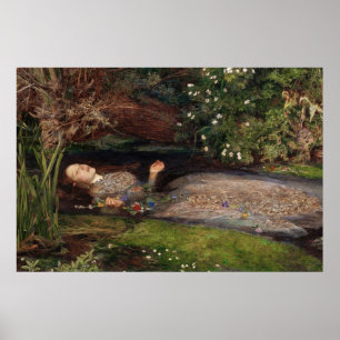 Póster Ophelia por Sir John Everett Millais
