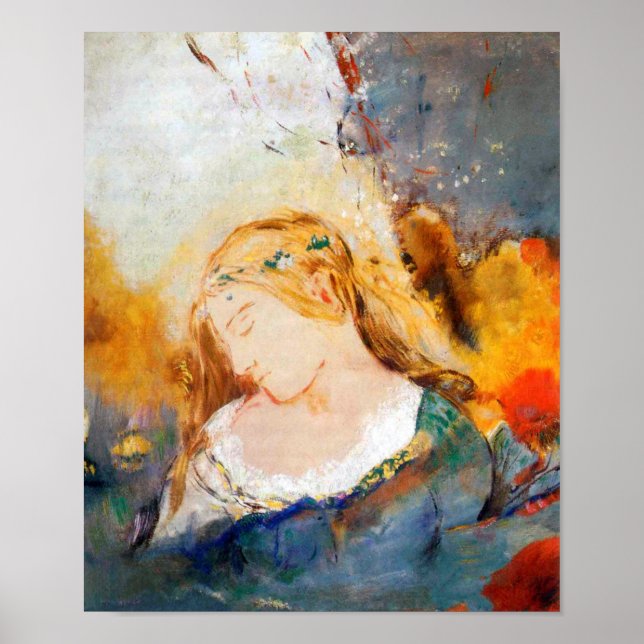 Póster Ophelia, Redon (Frente)
