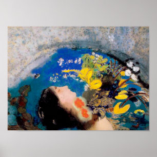 Póster Ophelia, Redon