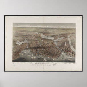 Póster Opinión 1873 de la ciudad de Boston